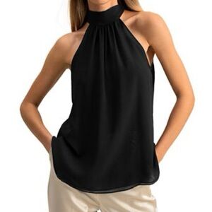 Joie Sleevless Black Halter Top